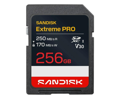 Karta pamięci Sandisk 256GB SDXC Extreme Pro UHS-I 250/170 MB/s